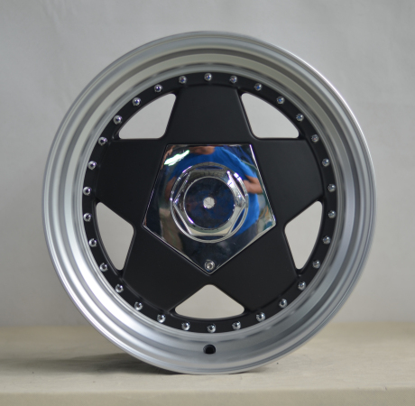 Aftermarket Alloy Wheels With Rivets And Two Step Lips Big Caps UFO-5023